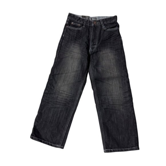 Old Skool Boys Jeans Size 5 Denim Pants with White Stitching - Picture 1 of 9